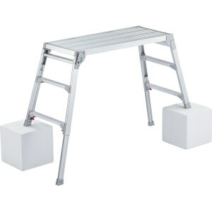 長谷川工業 脚部伸縮式足場台 DRSW-1000c 幅広タイプ42cm アルミ製 ハセガワ