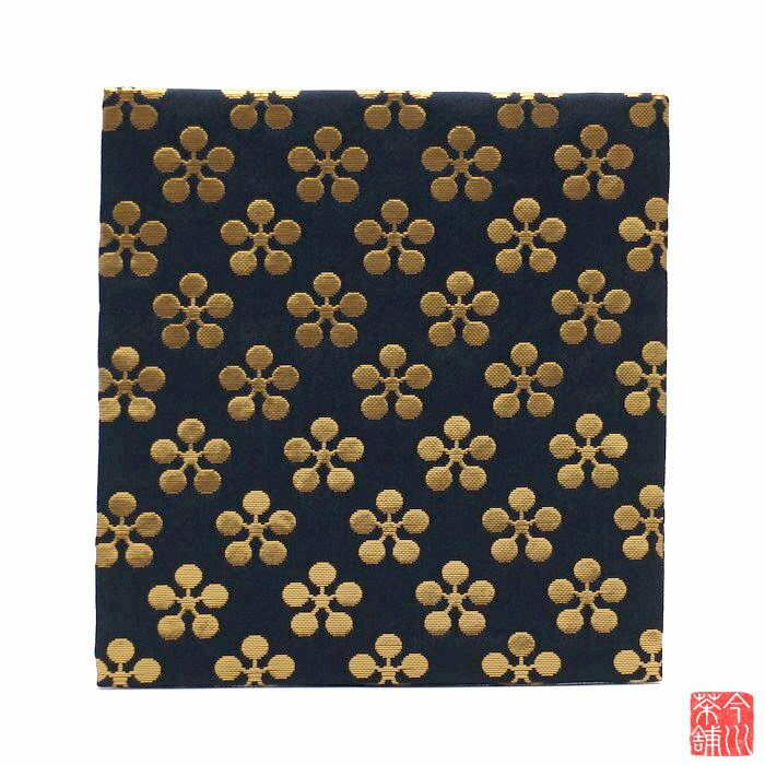 古帛紗 紺 利休梅【 古袱紗 ふくさ】