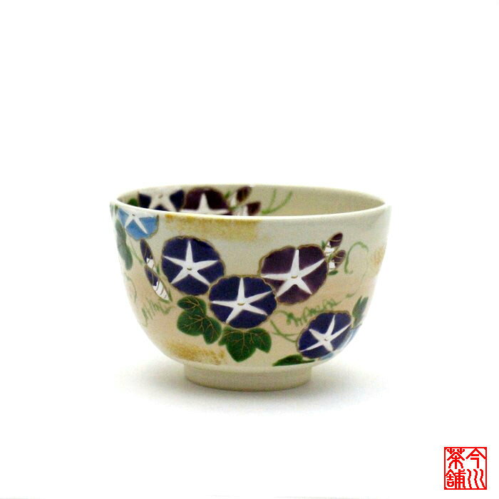 Rakuten - 朝顔 茶碗 起楽 【 抹茶茶碗 夏 】