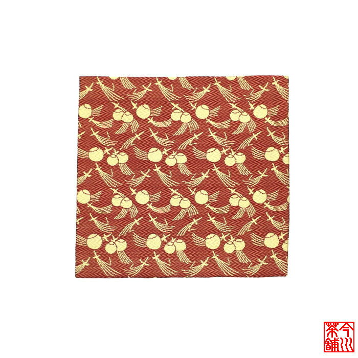 Ceremonial Crepe Cloths - 古帛紗 認得斎好 五葉壺々裂 【 袱紗 服紗 ふくさ 】a