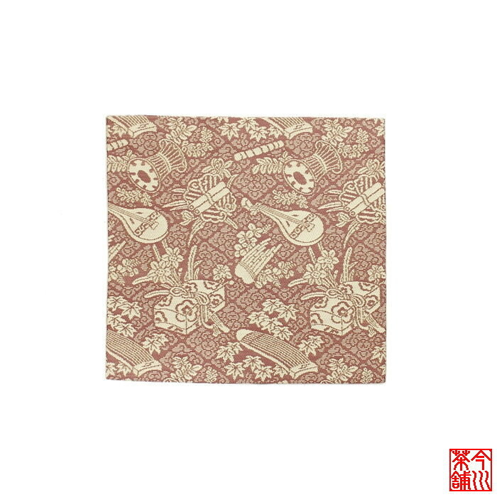 古帛紗 雅楽器文紹巴 a 【 古袱紗 古服紗 ふくさ 】