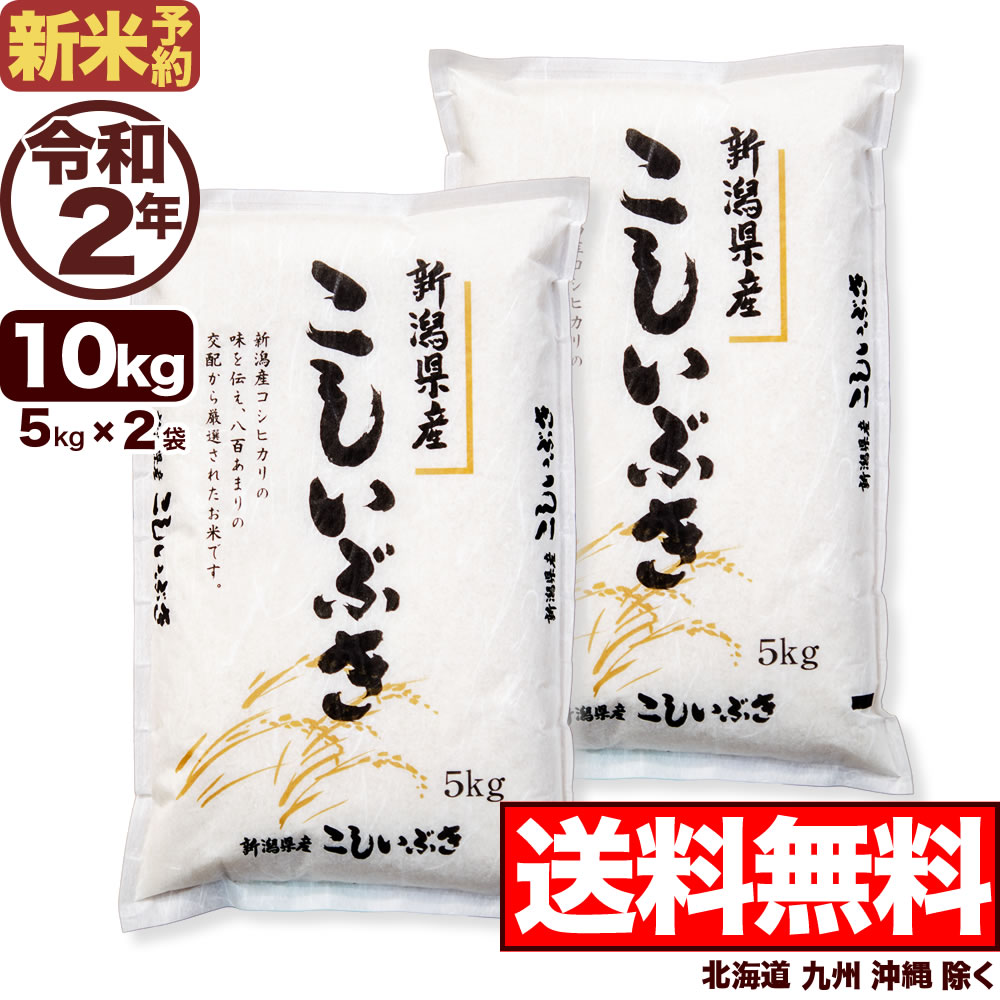 【新米予約】新潟産こしいぶき 10kg(5kg×2袋) 令和2年産 【送料無料】(北...