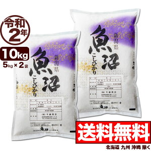 魚沼産コシヒカリ 産直 10kg(5kg×2) 令和2年産 新潟産 米 【送料無料】(北海道、九州、沖縄除く)