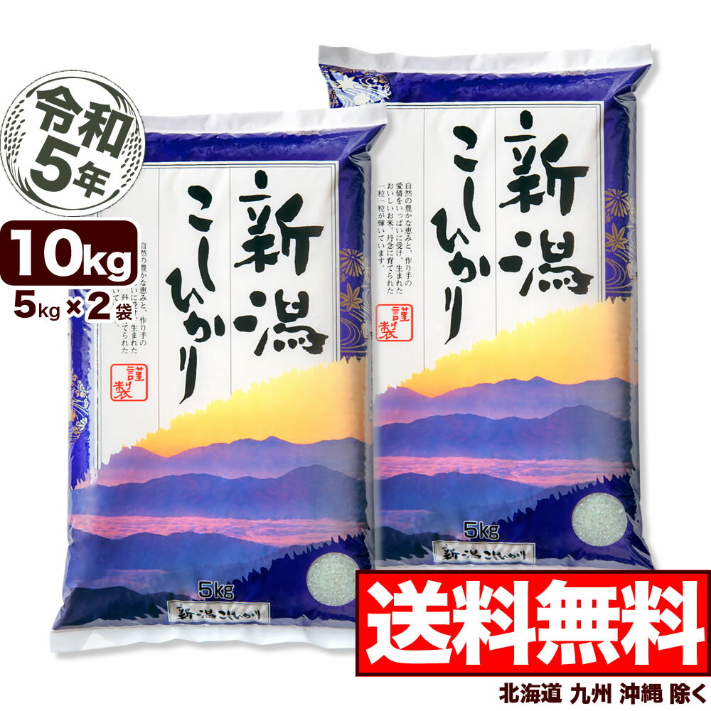 新潟産コシヒカリ 山並 10kg 5kg 2 令和5年産 米 【送料無料】 北海道 九州 沖縄除く 