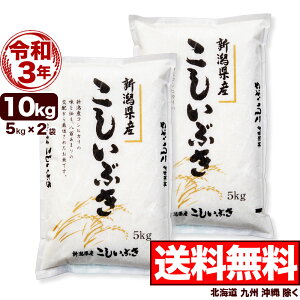 新米 新潟県産 こしいぶき 10kg(5kg×2) 令和3年産 米 【送料無料】(北海道、九州、沖縄除く)