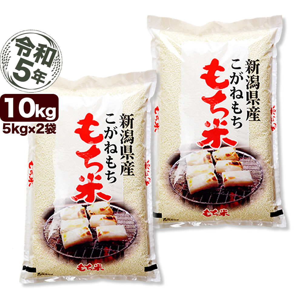 こがねもち米 10kg(5kg×2) 令和5年産 新潟産 米 【送料無料】(北海道 九州 沖縄除く)