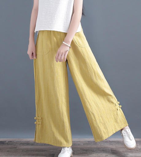 ワイドパンツきれいめ春ウエストゴム...