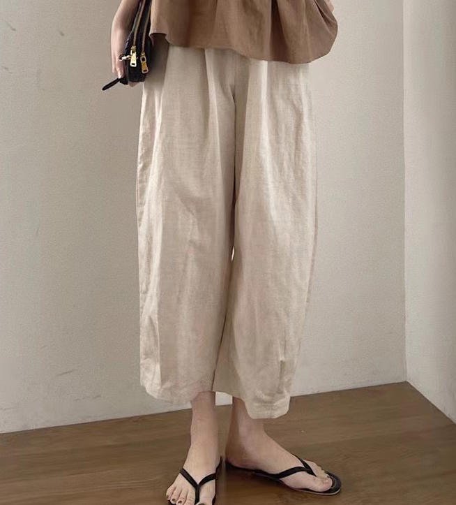 ワイドパンツ夏 ハイウエスト 無地 カジュアル 大人 シンプル ベーシック 30代 40代 ベージュ オレンジ グリーン PT-148R