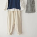 パンツ ズボン ボトムス ロング丈 ワイド 無地 シンプル 伸縮性 ゆったり ウエストゴム コットン リラックス ナチュラル 秋冬 レディース 普段着 お出かけ レジャー BM-005YK