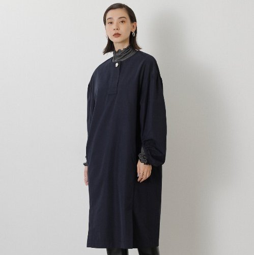 ラウンドカラーワンピースカジュアル...