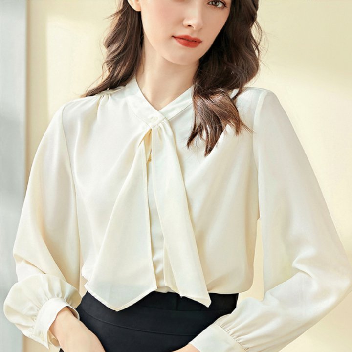 ボウタイブラウスレディースリボンブ...