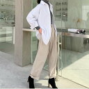 ワイドパンツ カジュアル きれいめ 通勤 OL ストレート ハイウエスト 新作 春 人気 レディース おしゃれ ベージュ BM-001KA