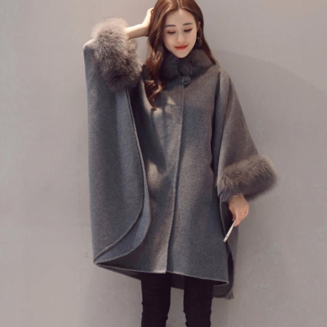 ポンチョコート ケープ マント アウター 羽織 ゆったり 無地 きれいめ エレガント 上品 シンプル ベーシック お出かけ デート 普段使い デイリー 着回し 通勤 オフィスカジュアル OT-199IUのサムネイル