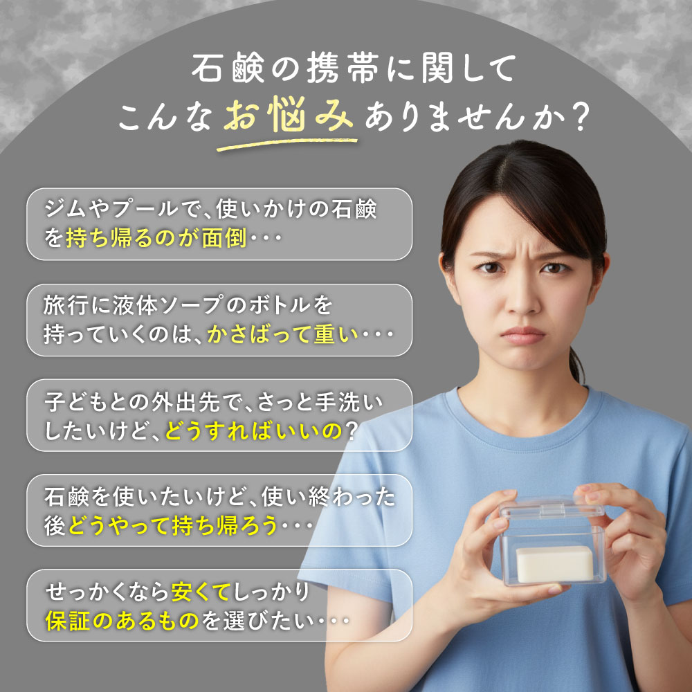 【販売開始セール・防災士監修】携帯石鹸ケース 固形石鹸 持ち運び おしゃれ ミニ 石鹸入れ 携帯用 持ち運び 軽量 ソープディッシュ トラベルグッズ ソープボックス 石けん せっけん 旅行 imagination-10000219 イマジネーション楽天市場店 サンプル画像3