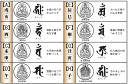 旧日の丸 旭日旗 切抜きステッカー梵字「キリーク（子、戌、亥年生まれ、千手観音菩薩、阿弥陀如来）」カッティング（デカール　シール） 3