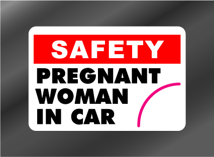 Rakuten - PREGNANT WOMAN IN CAR (妊婦さん IN CAR) ステッカー（デカール　シール）