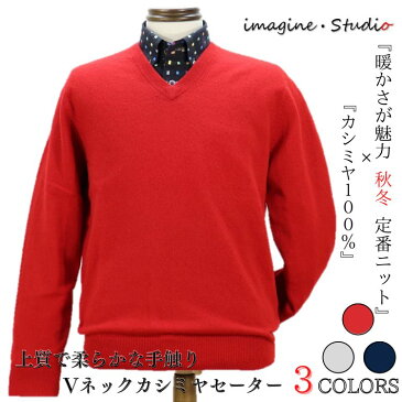 カシミヤ100% セーター ニット Vネック カーディガン 紳士 メンズ シニア 還暦 敬老の日 クリスマス バレンタイン ギフト プレゼント 誕生日 メンズファッション おしゃれ ゴルフ 40代 50代 60代 70代 ファッション 秋 冬 カシミヤセーター 還暦祝い 赤