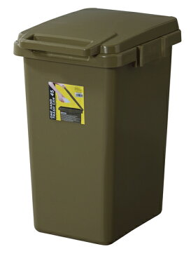 東谷 ワンハンドトラッシュカン　45L グリーン　LFS-845GR　ダストボックス【メーカー直送品】【ダストボックス　ゴミ入れ　ゴミ箱】