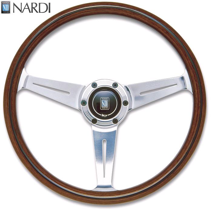 NARDI ナルディ N161 Viteウッド ポリッシュスポーク ステアリング 径360mm NARDIホーンボタン ホーリング付【お取り寄せ商品】【ハンドル ステアリング】