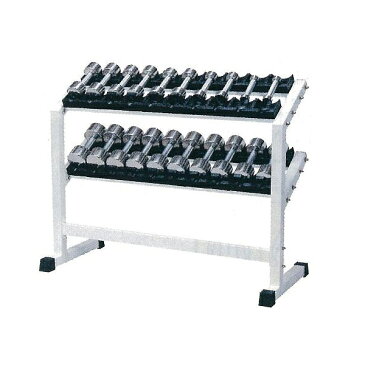 【別途送料が掛かります(K)】RSS-5500 ステンレスダンベル・ラック付セット1kg〜10kg付(6〜10kg回転式)【メーカー直送品】【同梱/代引き不可】
