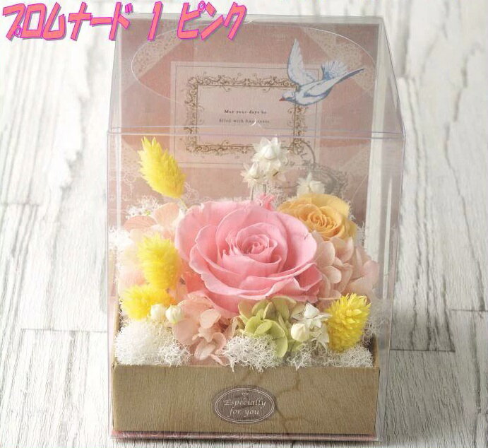 Rakuten - アトリエ・モノ　456711　プリザーブドフラワー　プロムナード　ピンク【お取寄せ品】【母の日 プレゼント ギフト 花 プリザーブドフラワー】