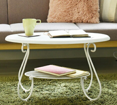 IRI-0052-WH アンティーク調ローテーブル ホワイト ヨーロッパ伝統工芸【組立式】【メーカー直送】【同梱／代引不可】【北欧 家具 ダイニング テーブル おしゃれ オシャレ】