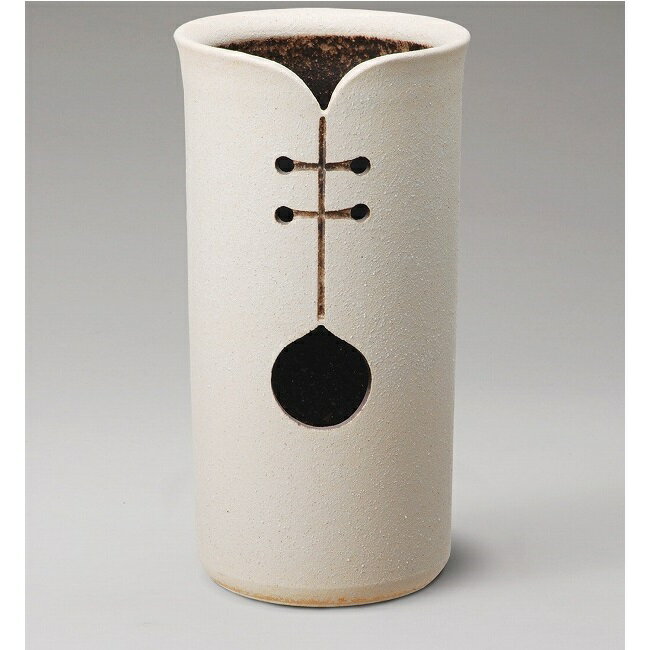 信楽焼　524-06　ツートンカット傘立【メーカー直送品】【同梱/代引不可】【信楽焼　傘たて】