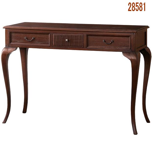 【送料無料(北海道・沖縄・離島を除く)】クロシオ　28581 ウェール コンソールテーブル　ブラウン【完成品】【メーカー直送】【同梱／代引不可】【テーブル、天然木ミンディ製】