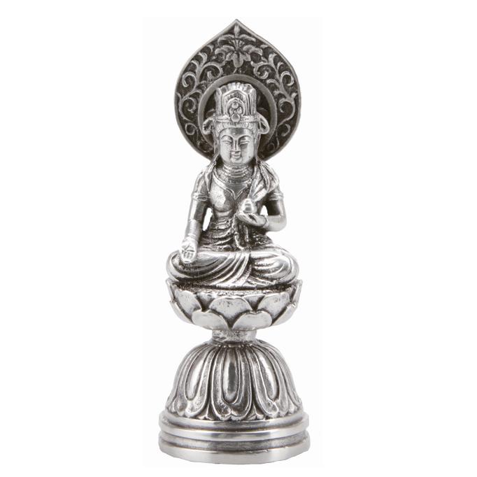 【送料無料(沖縄・離島を除く)】ナガエ　BZ-012-SV　虚空蔵菩薩　銀925　7.8cm　【メーカー直送品】【仏像・菩薩・観音・釈迦・如来・仏様】