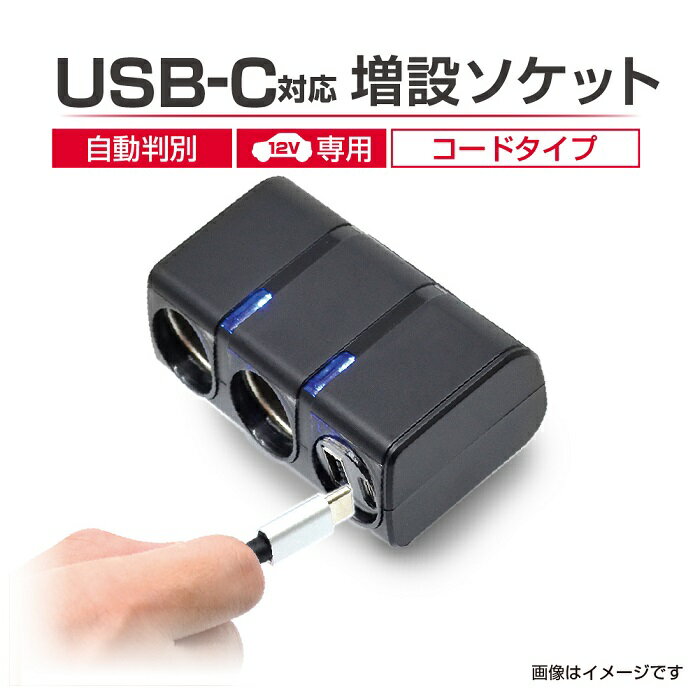 星光産業　EM-174　USBツインソケット　EM174【お取り寄せ商品】【USB　増設　コンパクト　スマホ　タブレット　充電　カー用品　車内　USBA USBC】 2