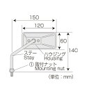 タナックス　AC-101-10R　カスタムスクエアミラー　シルバー鏡　10mm　右　（メッキ）【お取り寄せ商品】【TANAX NAPOLEON ナポレオンミラー バイク カスタム ミラー 改造 おススメ おすすめ】 3