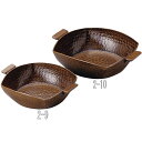 砺波商店 2-9-30188 手付四角槌目鍋(赤アメ釉)20cm【送料無料】【2色鍋/しゃぶしゃぶ鍋/アルミ鍋 結婚 出産 内祝い 引き出物 金婚式 誕生日プレ...