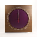 【送料無料(沖縄・離島を除く)】ヤマト工芸 YK13-003-Pl corner clock W パープル【お取り寄せ製品】【クロック 時計 置き時計 yamatojapan】|詳細画像