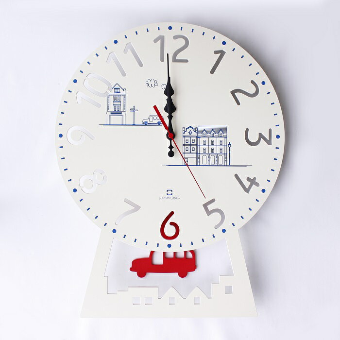 ヤマト工芸　YK14-104-IV　CHILD clock（振り子時計）バス【お取り寄せ製品】【クロック　時計　掛け時計 yamatojapan】