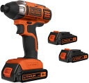 BLACK＆DECKER ブラック＆デッカー 充電式コードレスインパクトドライバー18V BPCI18JP リチウムバッテリー2個付 [送料無料][代引手数料無料] [北海道,沖縄は送料別途1,100円]