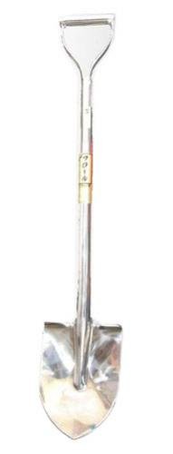 フジカワ 最高級 鍛造 オールステンレス スコップ 剣先 剣型 M24140 (先巾160mm 全長890mm) 18-8ステンレス使用でサビに強く衛生的！ [送料無料][代引手数料無料]のサムネイル