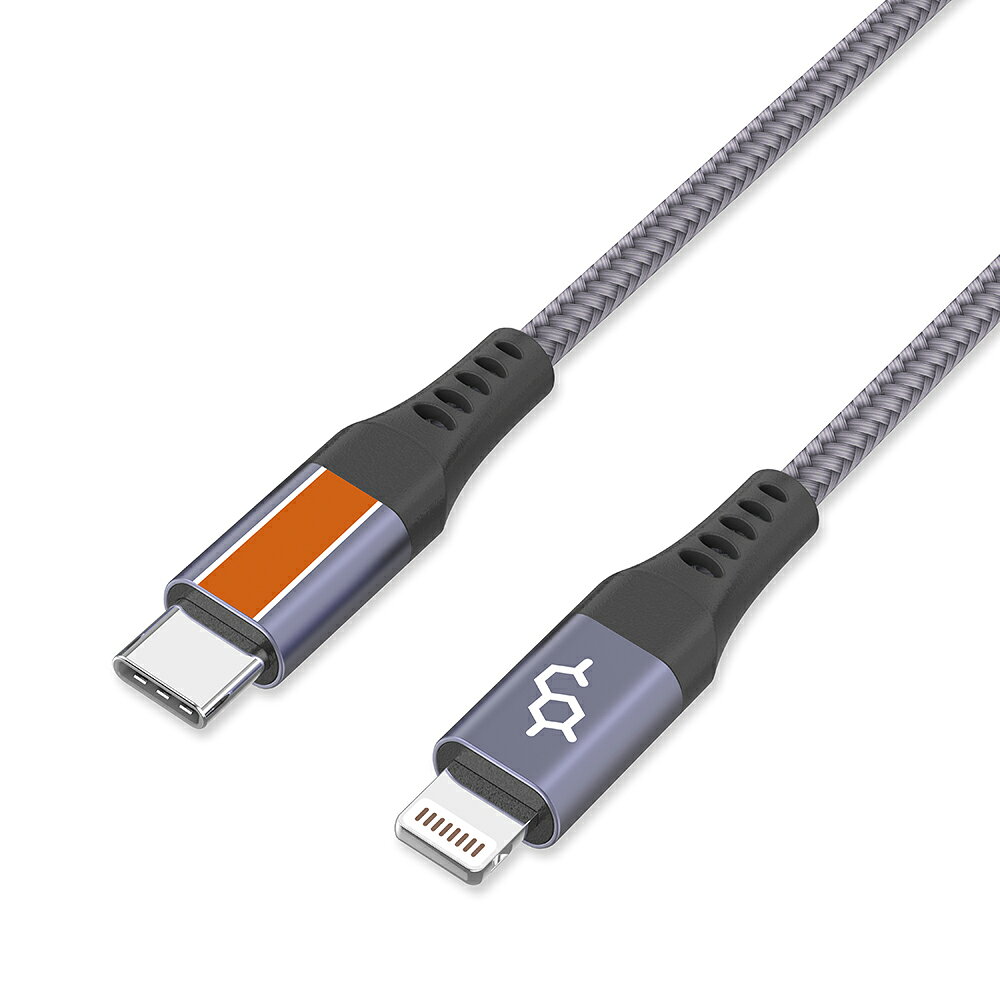 【限定クーポン発行】Type-CからMFiライトニング&同期ケーブル、4フィート/120cm、耐久性 ナイロン編み iphone iPhone 充電ケーブル アイフォン 充電ケーブル lightning ケーブル ライトニングケーブル mac macbook air マックブック ipad アイパッド スマホ Dausen