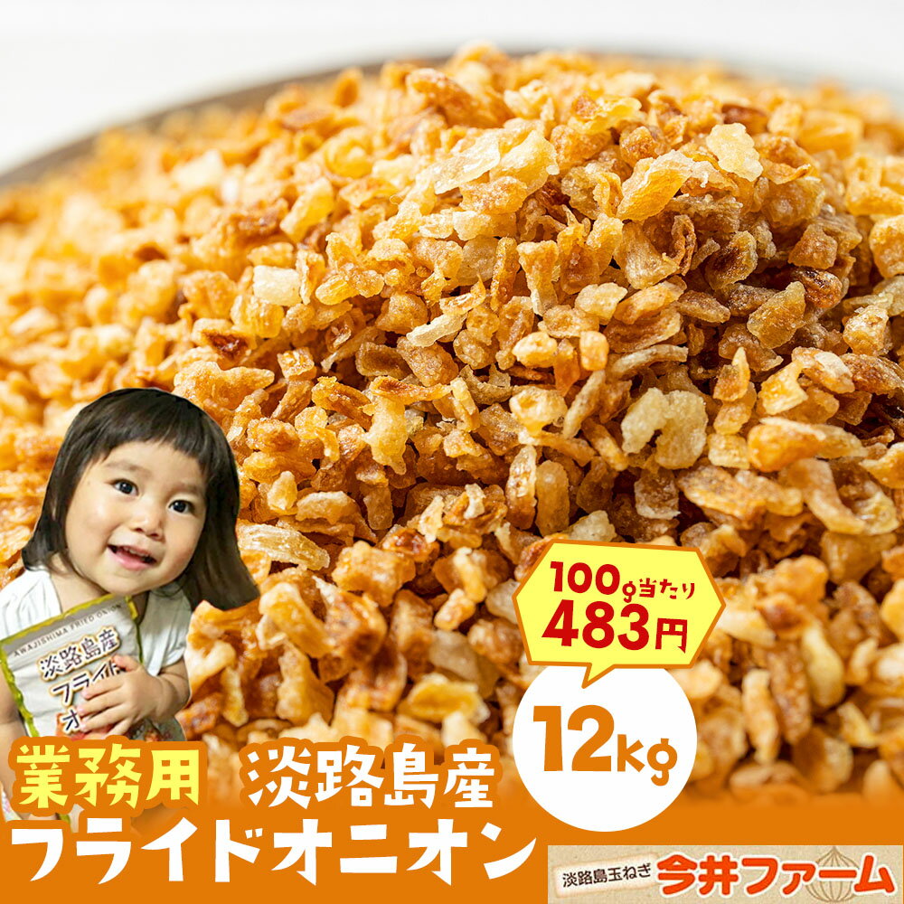 【条件達成で最大P10倍】【送料無料】#フライドオニオン12kg# 12kg 【フライドオニオン】【淡路島フライドオニオン 業務用】 淡路島 玉ねぎ 送料無料 オニオン タマネギ 淡路島玉ねぎ トッピング かくし味 通販 自宅用 家庭用 今井ファーム 業務用
