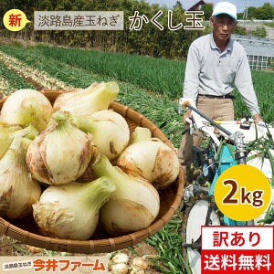 「2セット以上購入で増量特典」たまねぎ【送料無料】(訳あり)淡路島玉ねぎ 2キロ［Sサイズ～2Lサイズお任せ］＃(訳)かくし玉2kg【購入特典】＃ 淡路島 玉ねぎ 送料無料 今井ファーム かくし玉 たまねぎ 新たまねぎ