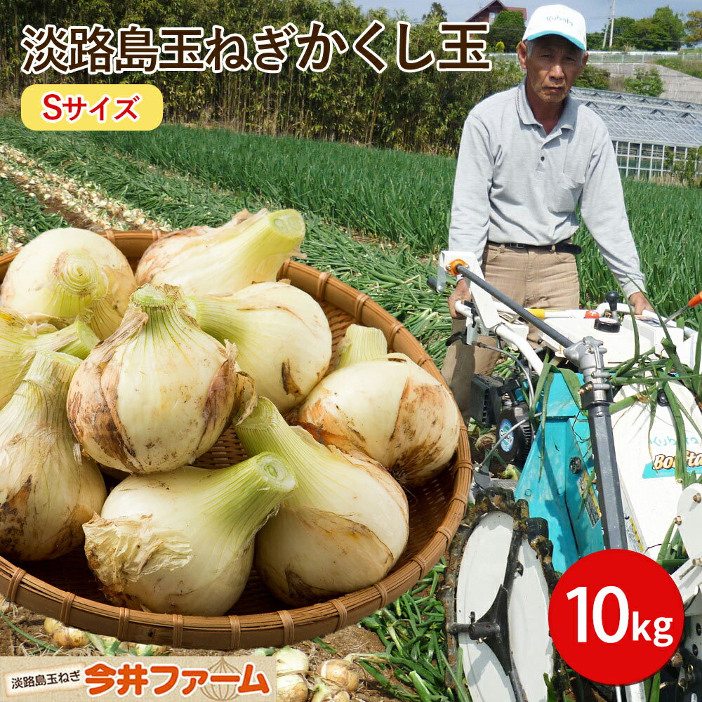 【期間限定10％OFF】 淡路島たまねぎかくし玉 小粒 ペコロス S 2Sサイズ 10kg＃かくし玉sサイズ10キロ＃ 淡路島 玉ねぎ たまねぎ 玉葱 新たまねぎ 新玉葱 新玉ねぎ 新玉 1