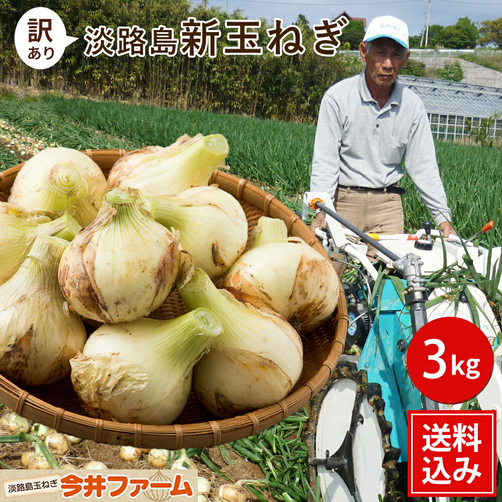 【期間限定10％OFF】 【送料無料】淡路島玉ねぎ 3キロ［Sサイズ～2Lサイズお任せ］＃訳ありたまねぎ3kg【購入特典】＃