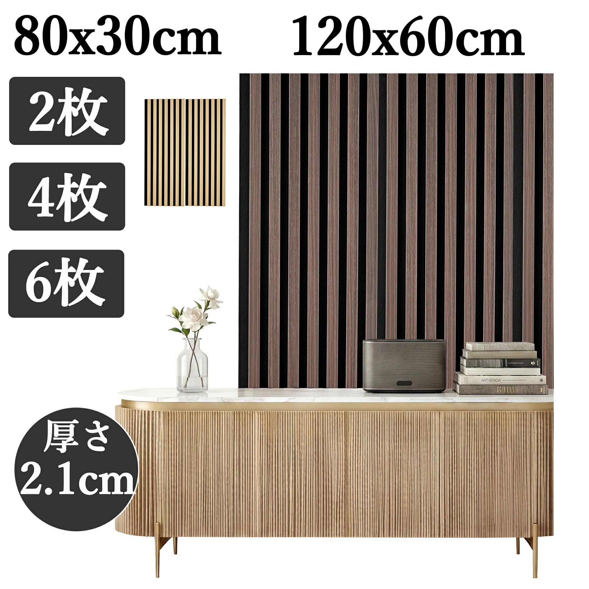 (Review bonus available) Sound-absorbing panel, sound-absorbing board, wood grain finish, stylish sound-absorbing material, wall panel, 80cm-120cm, DIY, soundproofing panel, soundproofing sheet, suitable for rental properties, musical instruments, home theater, office, reverberation, noise reduction, easy installation