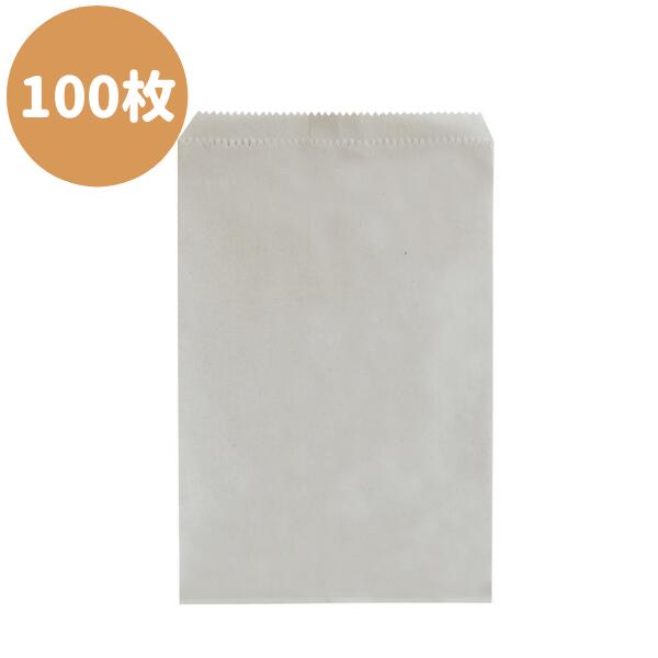 脱プラ 昔懐かしい 紙製 古紙100％平袋 4号 137×196 100枚パック