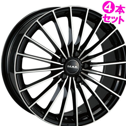 18インチ 8.0J 5/110 マック アレーゼ 新品 正規品 ホイール 4本セット価格 [カラー] ブラックミラー (..