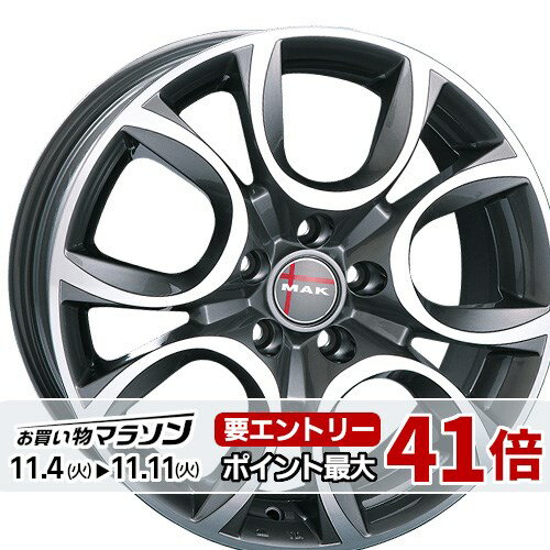 16インチ 7.0J 5/110 マック トリノ 新品 正規品 ホイール 1本価格 [カラー] ガンメタリックミラー (GM..