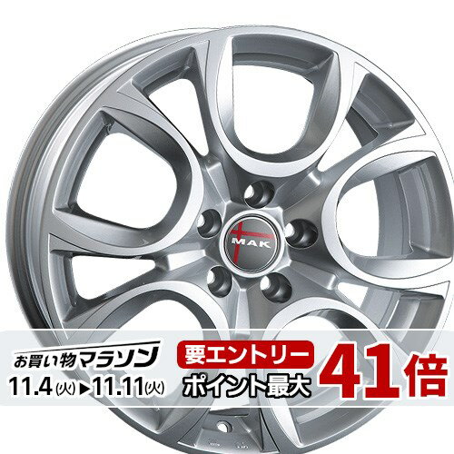 17インチ 7.5J 5/110 マック トリノ 新品 正規品 ホイール 1本価格 [カラー] シルバー (S) [車種専用] ..