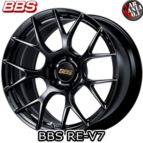 【4本セット】BBS(ビービーエス) RE-V7(RE-V7050) 19×9.0J +25 5/112 カラー：BK 19インチ 5穴 P.C.D112 ホイール新品4本 鍛造ホイール