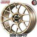 【4本セット】BBS(ビービーエス) RE-V7(RE-V7015) 18×7.5J 48 5/114.3 カラー：GL 18インチ 5穴 P.C.D114.3 ホイール新品4本 鍛造ホイール