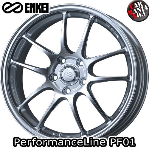 (4本セット) 17×7.0J +48 5/114.3 ENKEI(エンケイ) パフォーマンスライン PF01. カラー：Sparkle Silver 17インチ 5穴 P.C.D114.3 ホイール新品4本 PerformanceLine