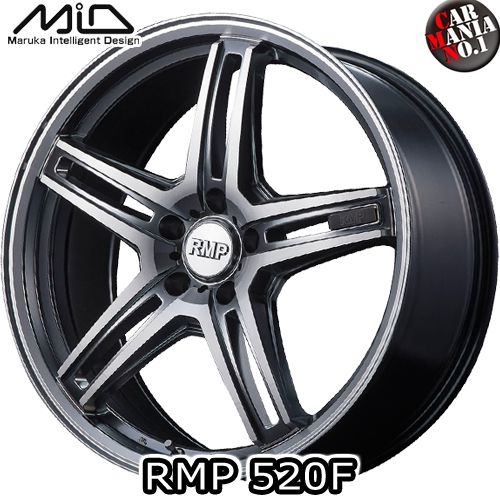 MARUKA(マルカ) MID RMP 520F 18×7.0J +48 5/100 カラー：ハイパーメタルコート/ポリッシュ 18インチ 5穴 P.C.D100 ホイール新品1本